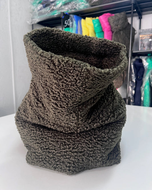KENZOO khaki astrakhaninvärinen koiran takki