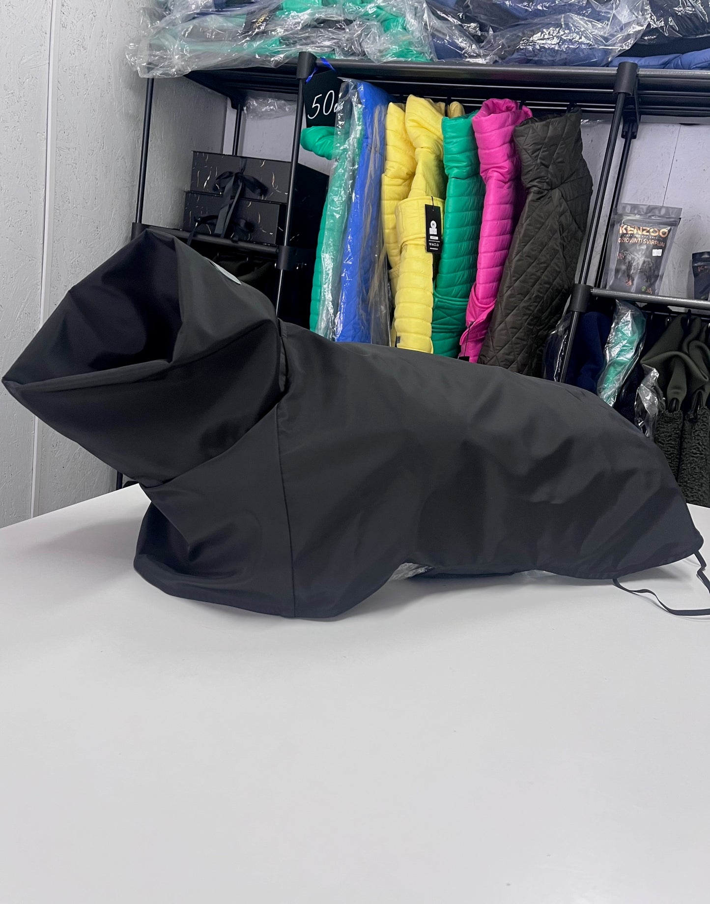 KENZOO black raincoat for dog