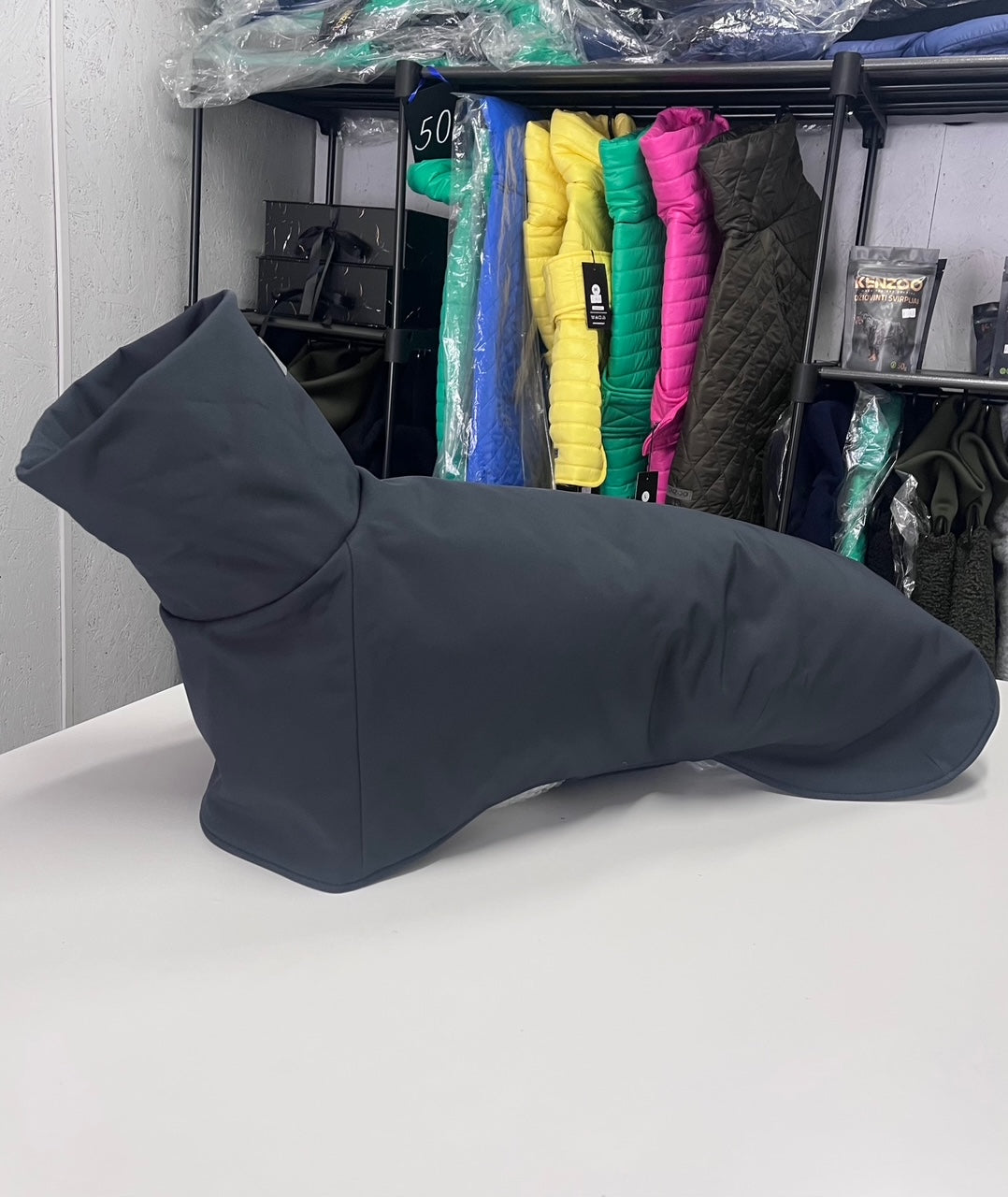 KENZOO musta vedenpitävä koiran takki