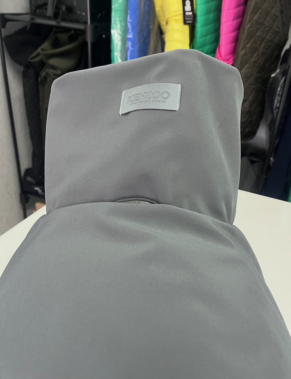 KENZOO grey waterproof jacket for dog