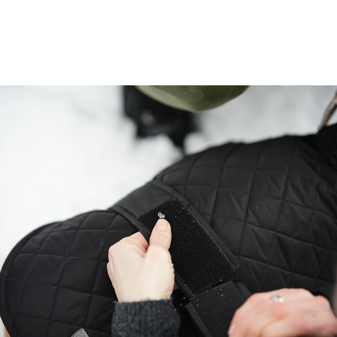 KENZOO black jacket with astrakhan fur