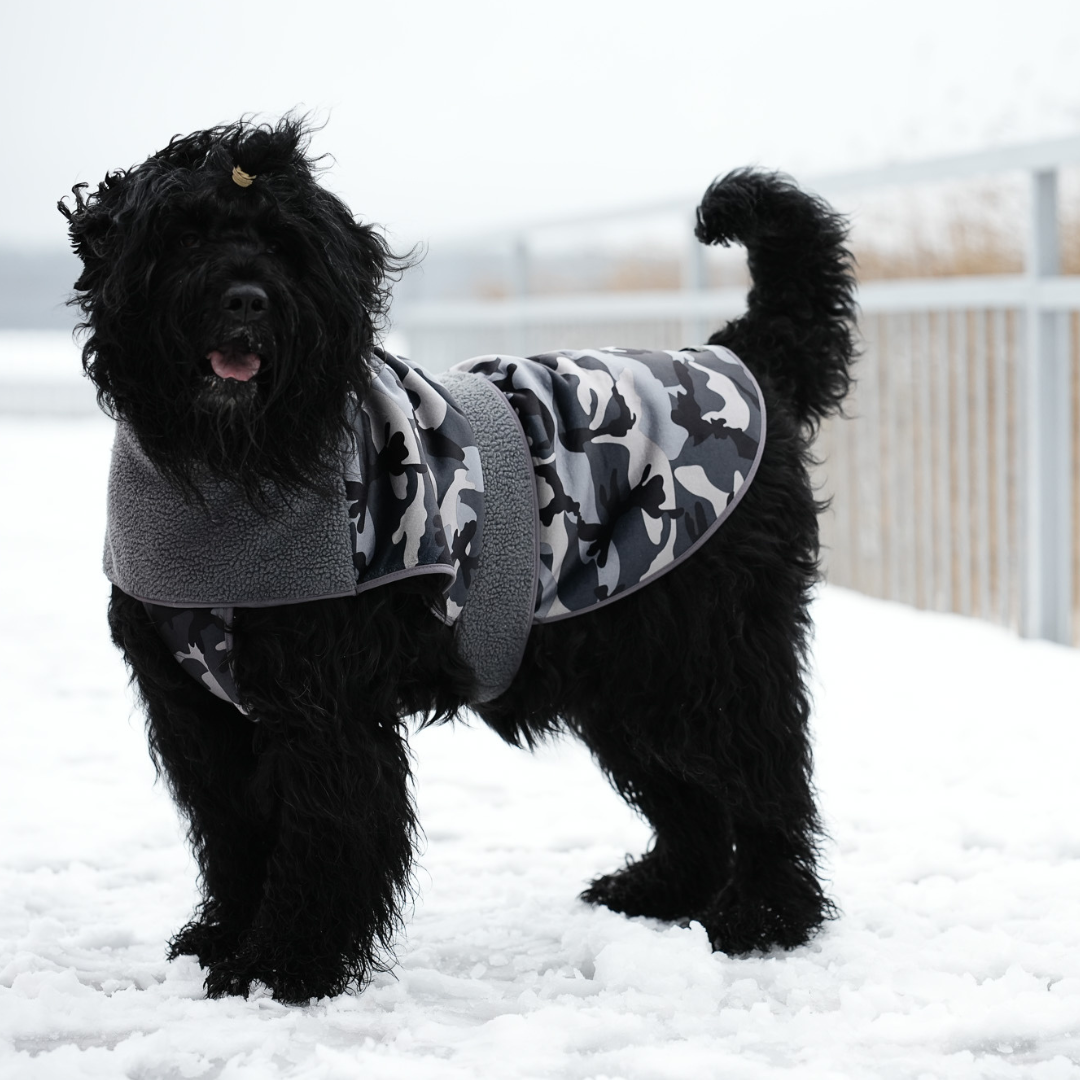 KENZOO camouflage coat with belt