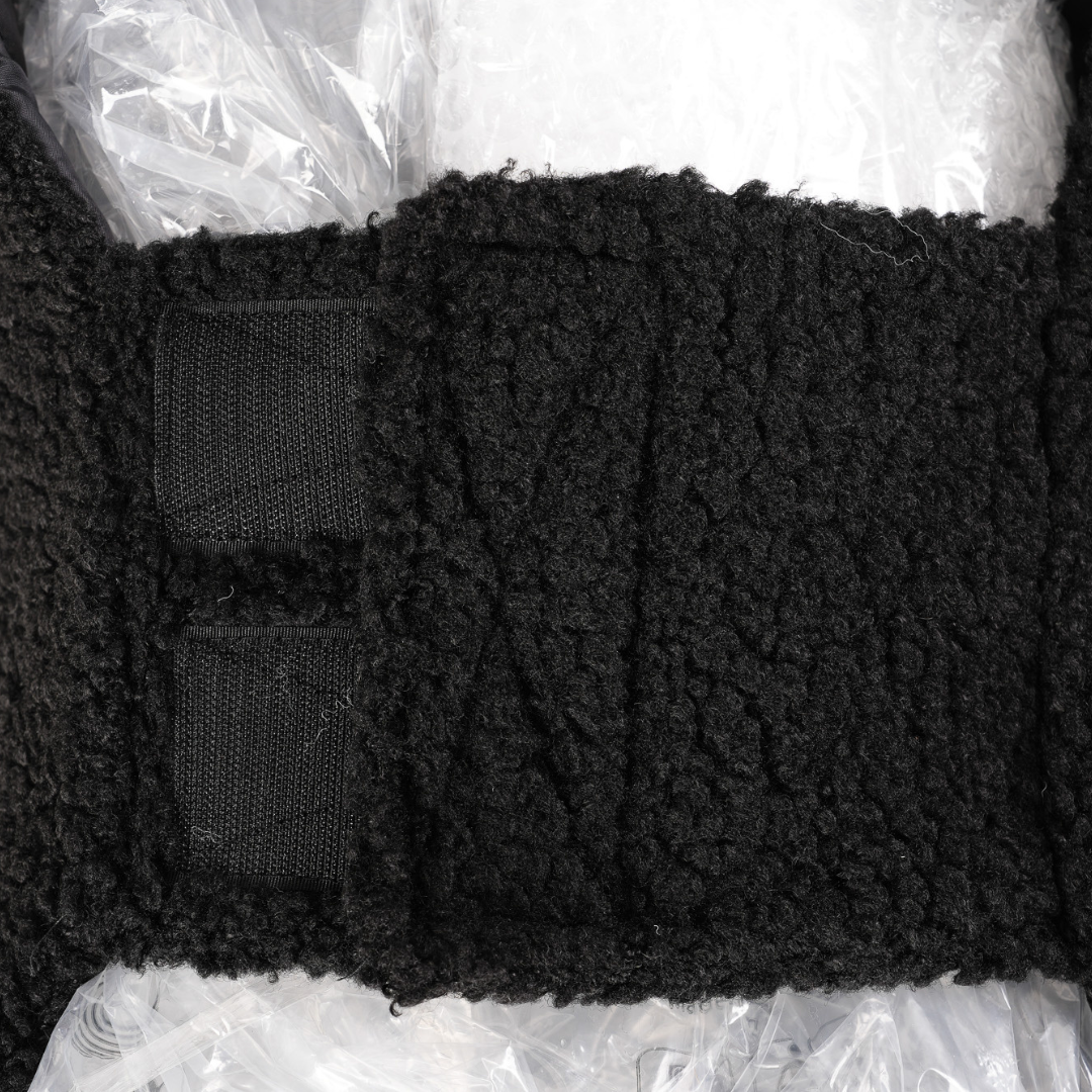 KENZOO astrakhan coat for dog. Black and brown