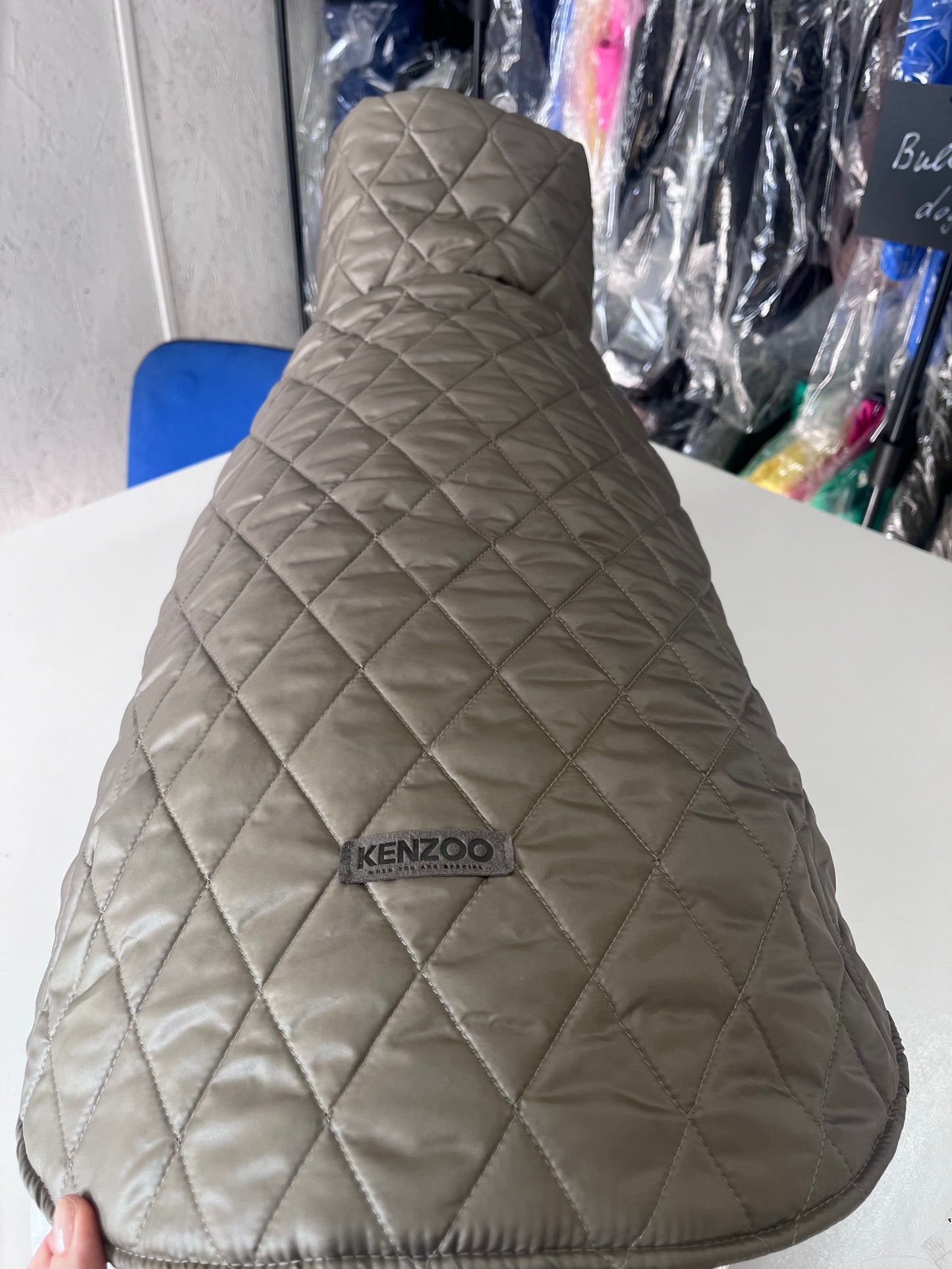 KENZOO grey-brown jacket for "bull" type dogs
