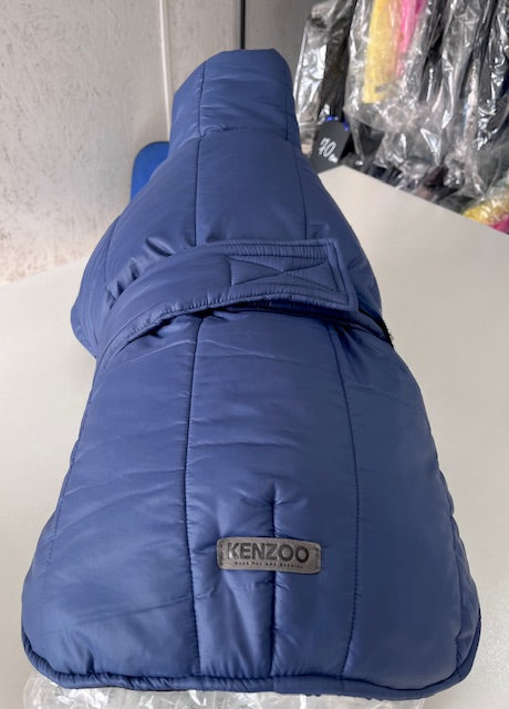 KENZOO dark blue warm jacket with belt