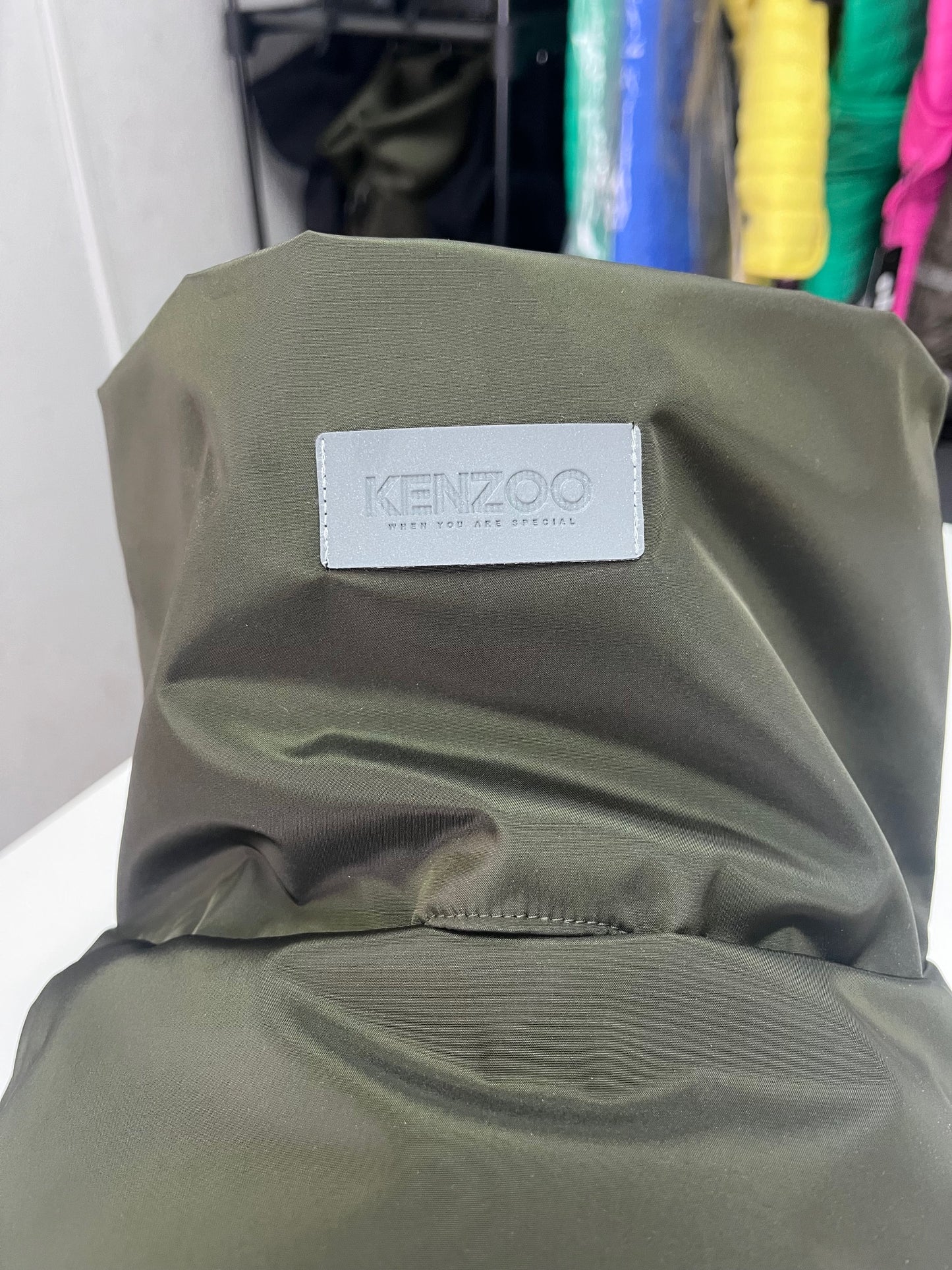 KENZOO khaki waterproof jacket for dog