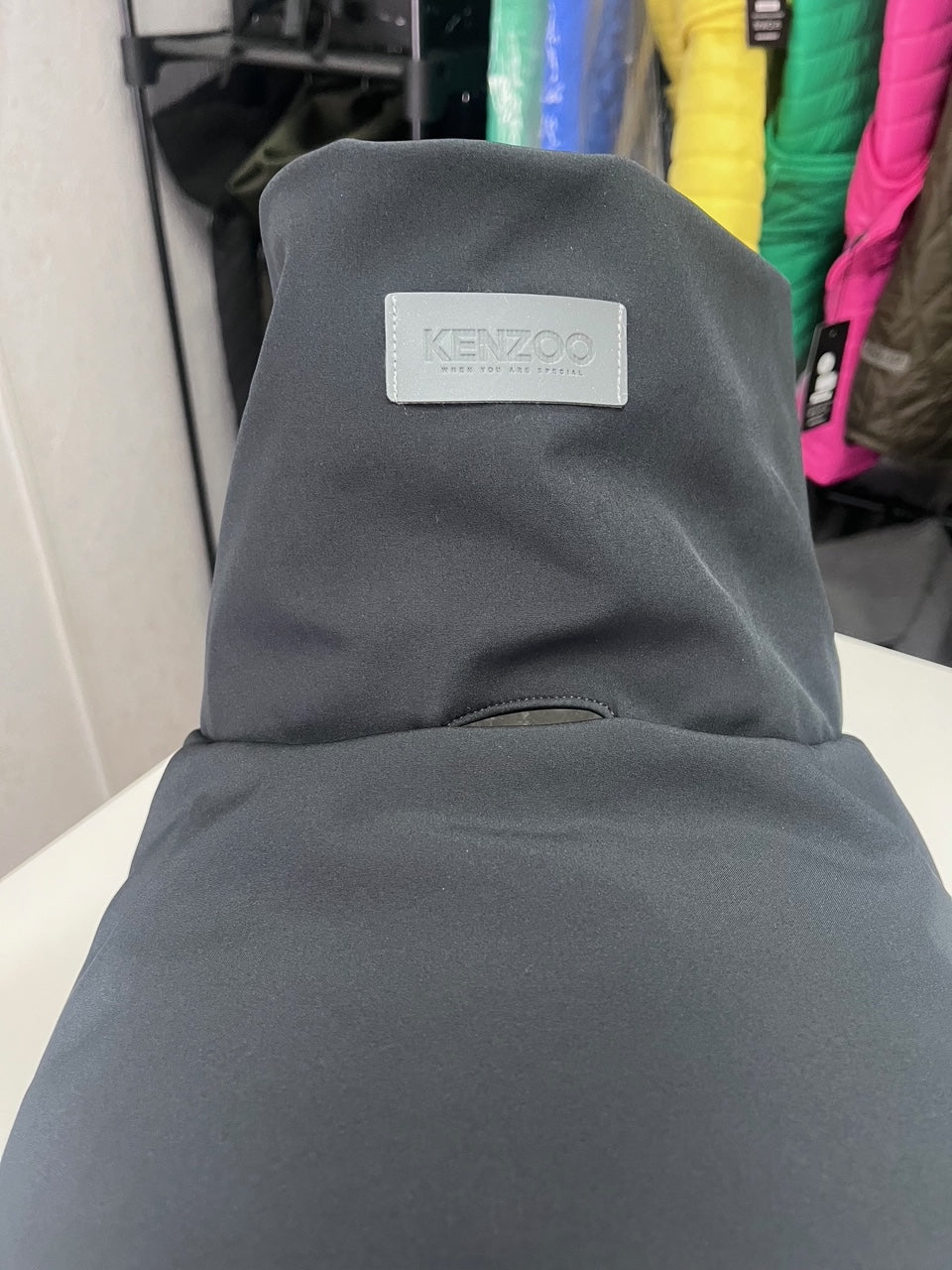 KENZOO black waterproof jacket for dog