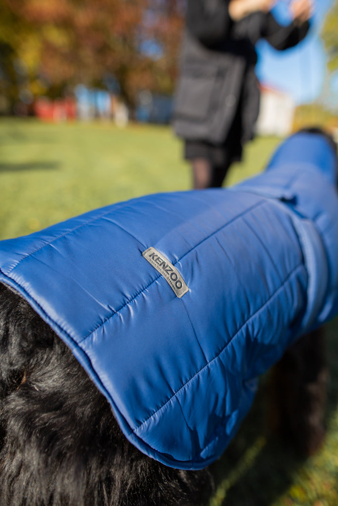 KENZOO dark blue warm jacket with belt