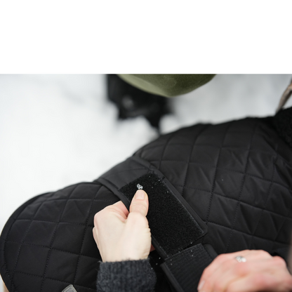KENZOO black jacket with astrakhan fur