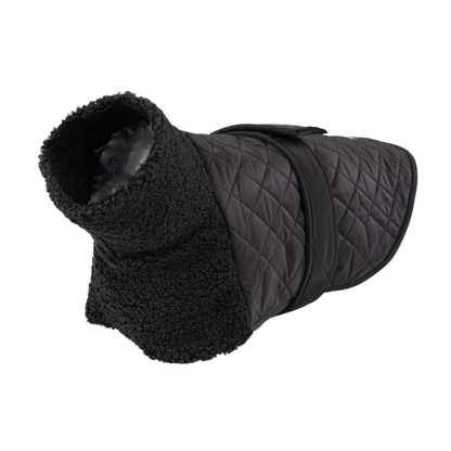 KENZOO black jacket with astrakhan fur