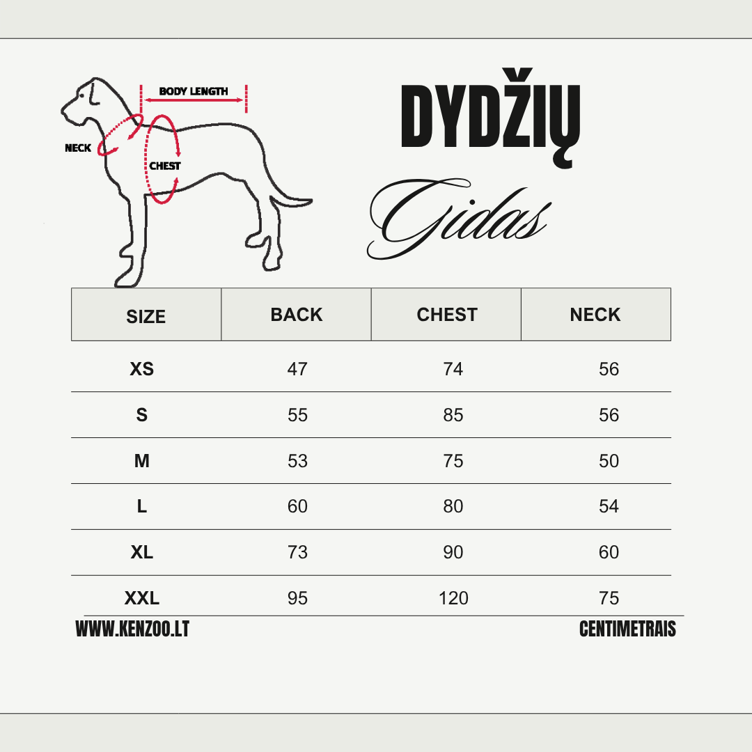 KENZOO black waterproof jacket for dog