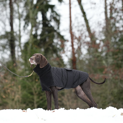 KENZOO black jacket with astrakhan fur